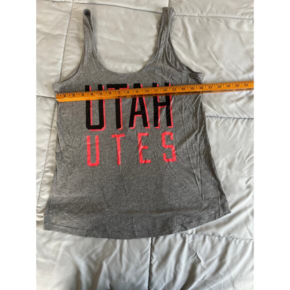 VS PINK Utah Utes red and gray tank top size S 60% cotton 40% polyester  - Picture 2 of 5